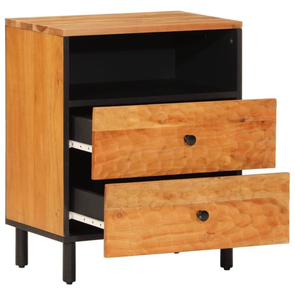 vidaXL Nattbord 50x33x60 cm heltre akasie
