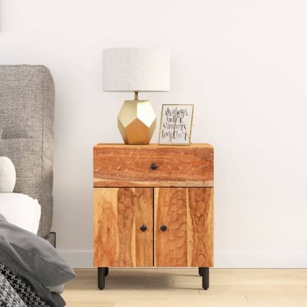 vidaXL Nattbord 50x33x60 cm heltre akasie