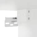 Miniatyrbilde 10 av 11: vidaXL Nattbord med glassdører hvit 35x37x35 cm