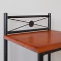Miniatyrbild 5 av 9: Sängbord - Metall - Brunt - Kors