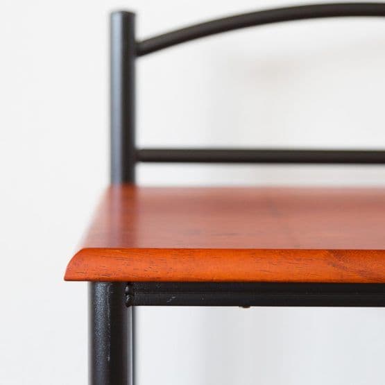 Sengebord - Metal - Brun - Rund Top