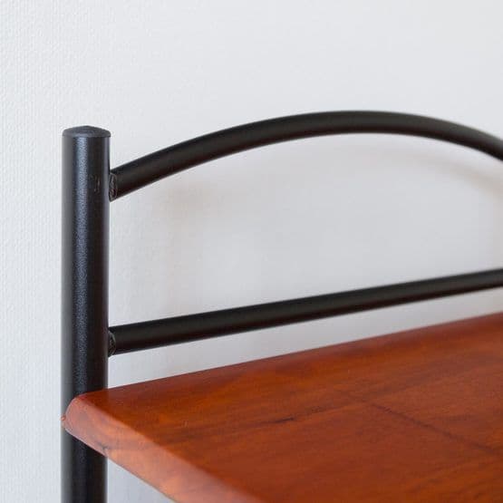 Sengebord - Metal - Brun - Rund Top