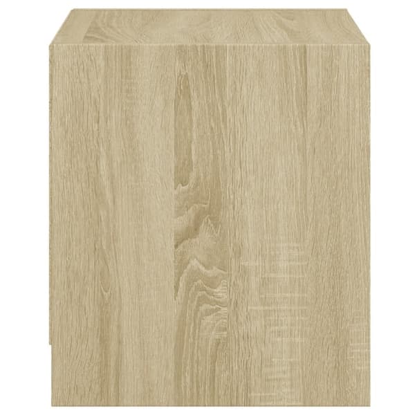 vidaXL Nattbord med glassdører 2 stk sonoma eik 35x37x42 cm