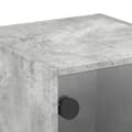 Miniatyrbillede 9 af 11: vidaXL sengeborde 2 stk. med glaslåger 35x37x35 cm betongrå