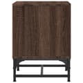 Miniatyrbilde 7 av 11: vidaXL Nattbord med glassdører 2 stk brun eik 35x37x50 cm