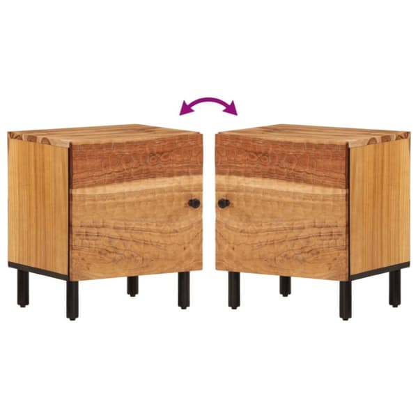 vidaXL Nattbord 40x33x46 cm heltre akasie