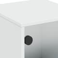 Miniatyrbilde 9 av 11: vidaXL Nattbord med glassdører 2 stk hvit 35x37x50 cm