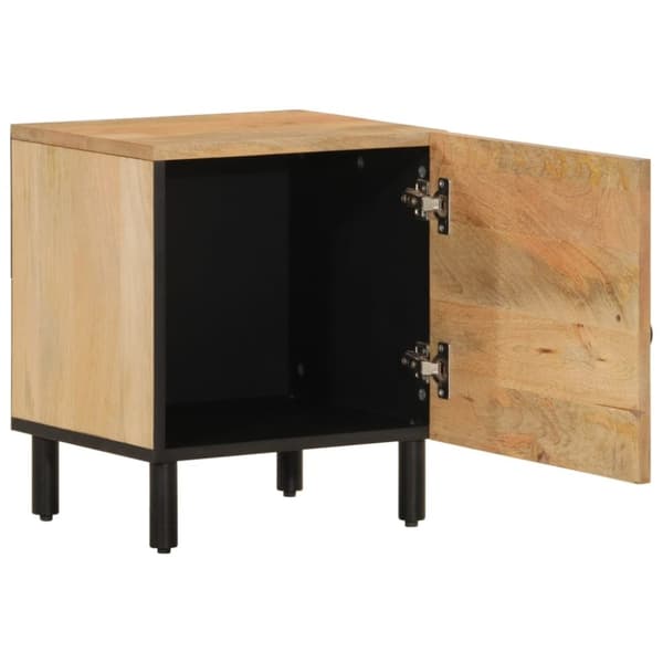 vidaXL Nattbord 2 stk 40x33x46 cm heltre mango