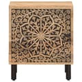 Miniatyrbilde 5 av 11: vidaXL Nattbord 2 stk 40x33x46 cm heltre mango