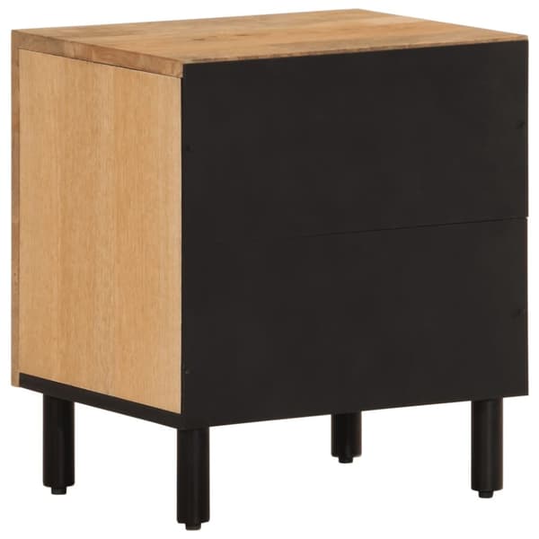 vidaXL Nattbord 2 stk 40x33x46 cm heltre mango