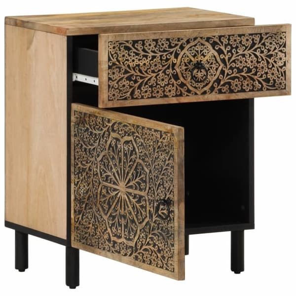 vidaXL Nattbord 50x33x60 cm heltre mango