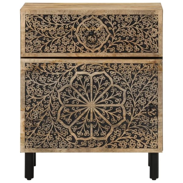 vidaXL Nattbord 50x33x60 cm heltre mango