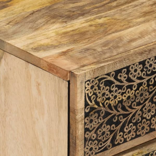 vidaXL Nattbord 50x33x60 cm heltre mango