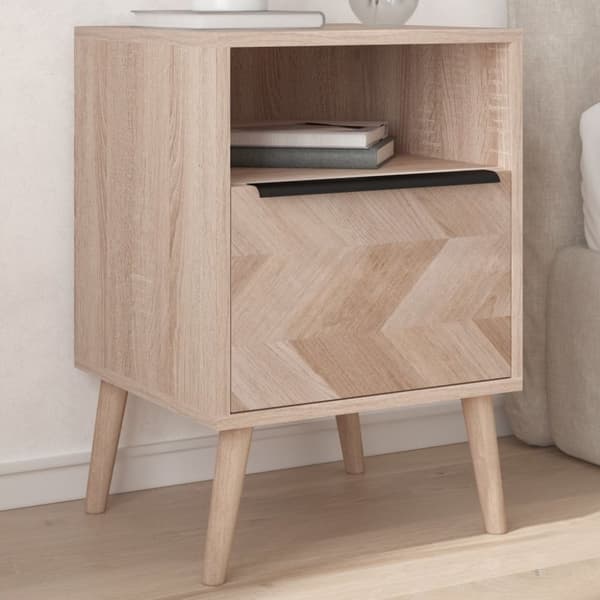 vidaXL Finori Finori sengebord Lusk 61A 38,5x38,5x57 cm sonoma-eg