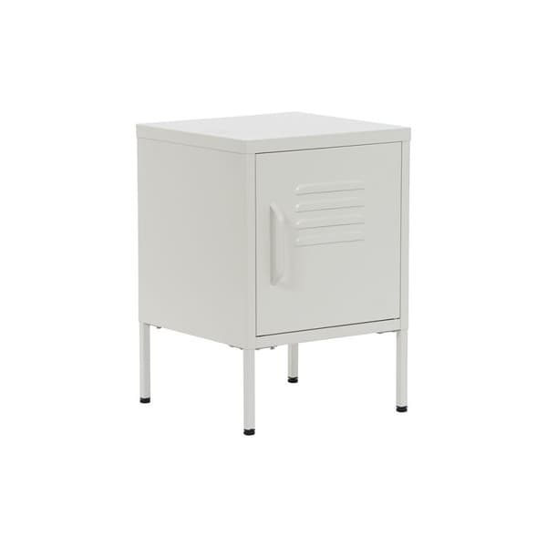 Yöpöytä Home ESPRIT Valkoinen Metalli 35 x 35 x 51 cm