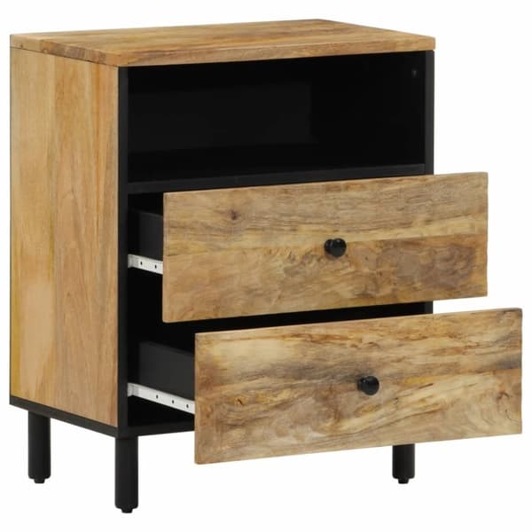 vidaXL Nattbord 50x33x60 cm heltre mango