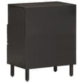 Miniatyrbilde 5 av 10: vidaXL Nattbord svart 50x33x60 cm heltre mango