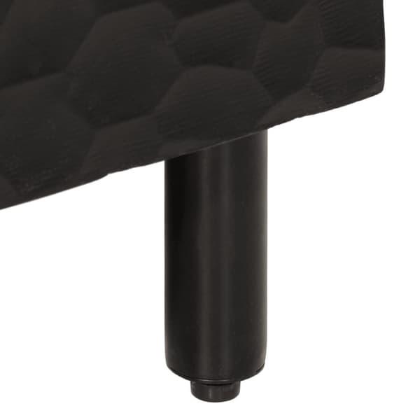 vidaXL sengebord 50x33x60 cm massivt mangotræ sort