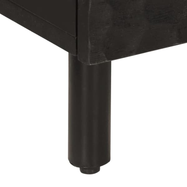 vidaXL sengebord 40x33x46 cm massivt mangotræ sort