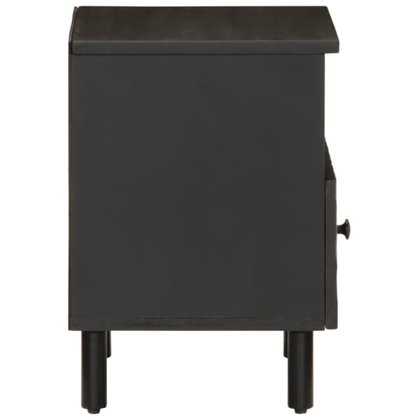vidaXL sengeborde 2 stk. 40x33x46 cm massivt mangotræ sort