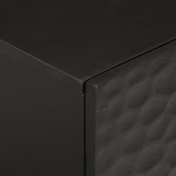 vidaXL sengeborde 2 stk. 40x33x46 cm massivt mangotræ sort