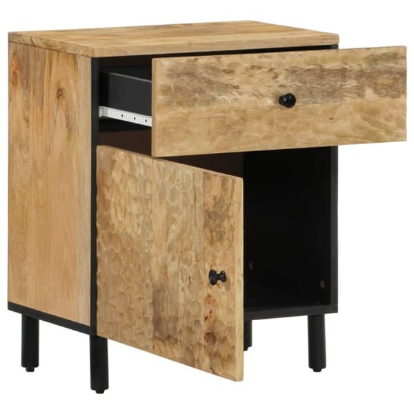 vidaXL sengebord 50x33x60 cm massivt mangotræ