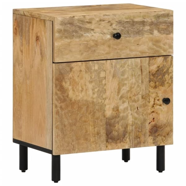 vidaXL sengebord 50x33x60 cm massivt mangotræ