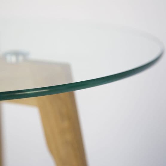 Sidobord - 2 St I Glas Runt