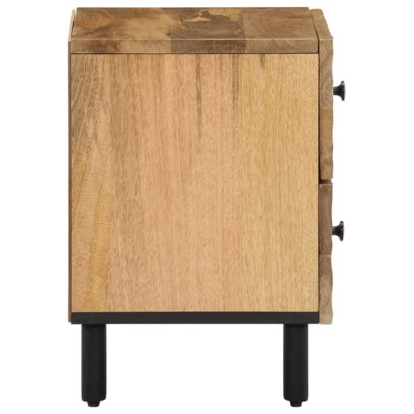 vidaXL Nattbord 2 stk 40x33x46 cm heltre mango