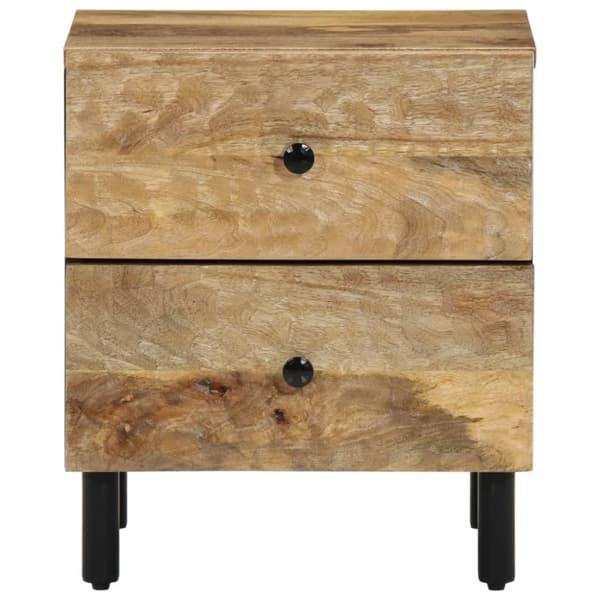 vidaXL Yöpöydät 2 kpl 40x33x46 cm täysi mangopuu