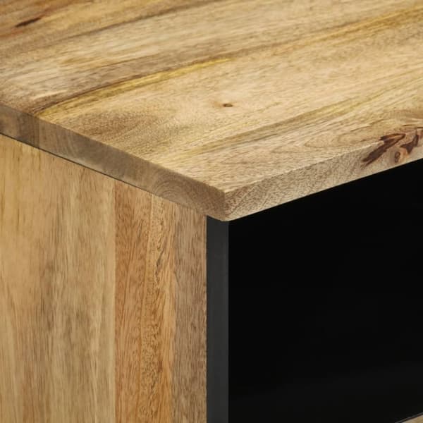 vidaXL Nattbord 2 stk 40x33x46 cm heltre mango