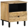 Miniatyrbilde 2 av 10: vidaXL Nattbord 2 stk 40x33x46 cm heltre mango