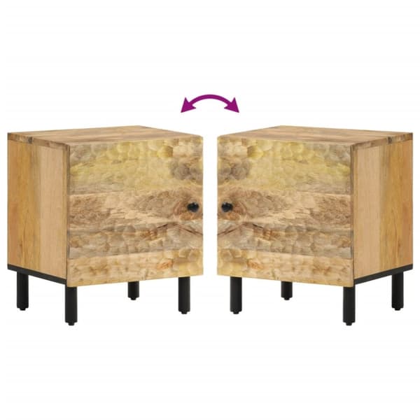 vidaXL Nattbord 40x33x46 cm heltre mango