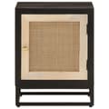 Miniatyrbilde 3 av 10: vidaXL Nattbord svart 40x30x50 cm heltre mango og jern