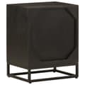 Miniatyrbilde 5 av 10: vidaXL Nattbord svart 40x30x50 cm heltre mango og jern