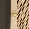 Miniatyrbilde 7 av 10: vidaXL Nattbord svart 40x30x50 cm heltre mango og jern
