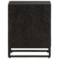 Miniatyrbilde 3 av 10: vidaXL Nattbord svart 40x30x50 cm heltre mango og jern