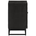 Miniatyrbilde 4 av 10: vidaXL Nattbord svart 40x30x50 cm heltre mango og jern