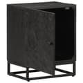 Miniatyrbilde 2 av 10: vidaXL Nattbord svart 40x30x50 cm heltre mango og jern
