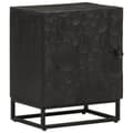Miniatyrbilde 1 av 10: vidaXL Nattbord svart 40x30x50 cm heltre mango og jern