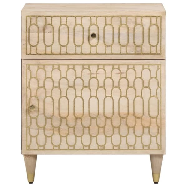 vidaXL Nattbord 50x33x60 cm heltre mango