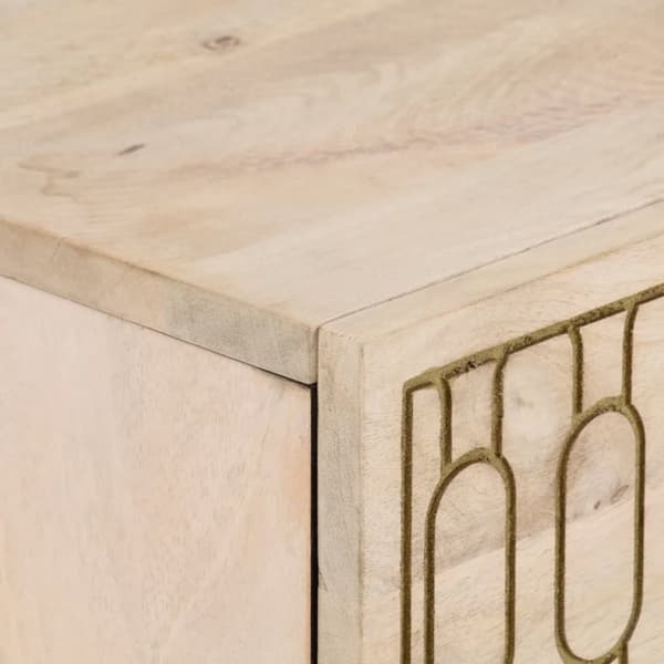 vidaXL Nattbord 50x33x60 cm heltre mango