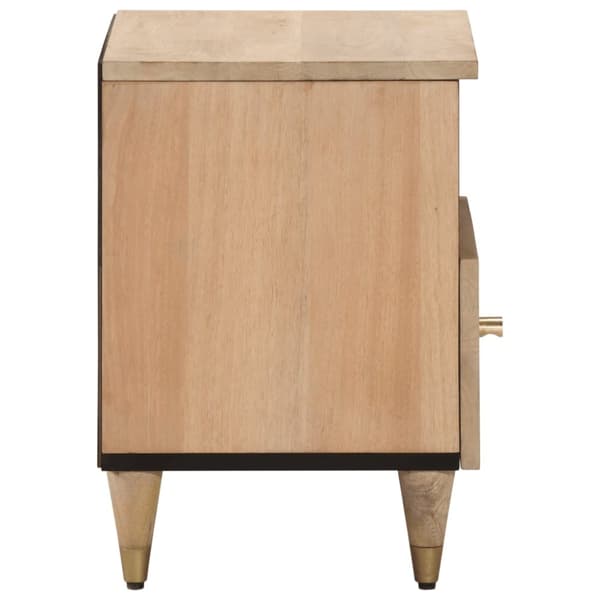 vidaXL sengebord 40x33x46 cm massivt mangotræ
