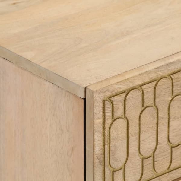 vidaXL sengeborde 2 stk. 40x33x46 cm massivt mangotræ