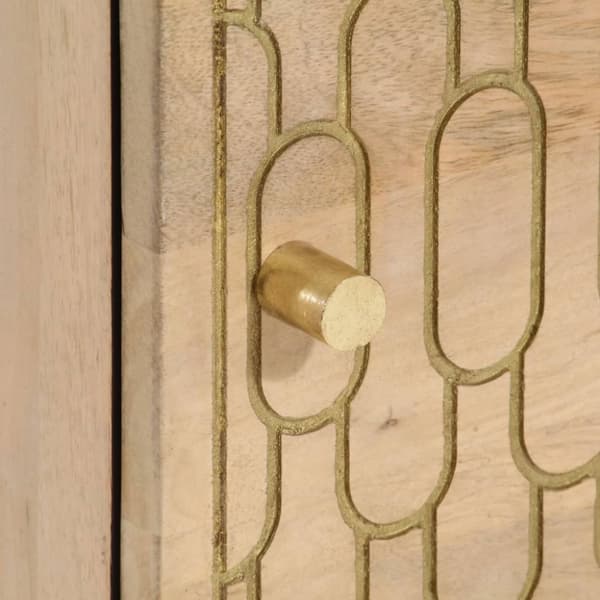 vidaXL Nattbord 2 stk 40x33x46 cm heltre mango