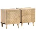 Miniatyrbilde 1 av 10: vidaXL Nattbord 2 stk 40x33x46 cm heltre mango
