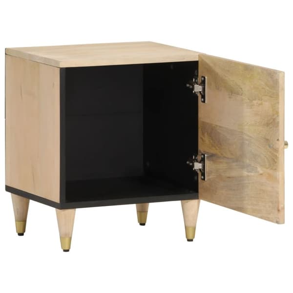 vidaXL Yöpöydät 2 kpl 40x33x46 cm täysi mangopuu