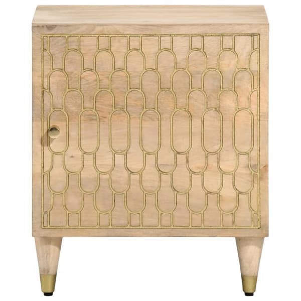 vidaXL Yöpöydät 2 kpl 40x33x46 cm täysi mangopuu