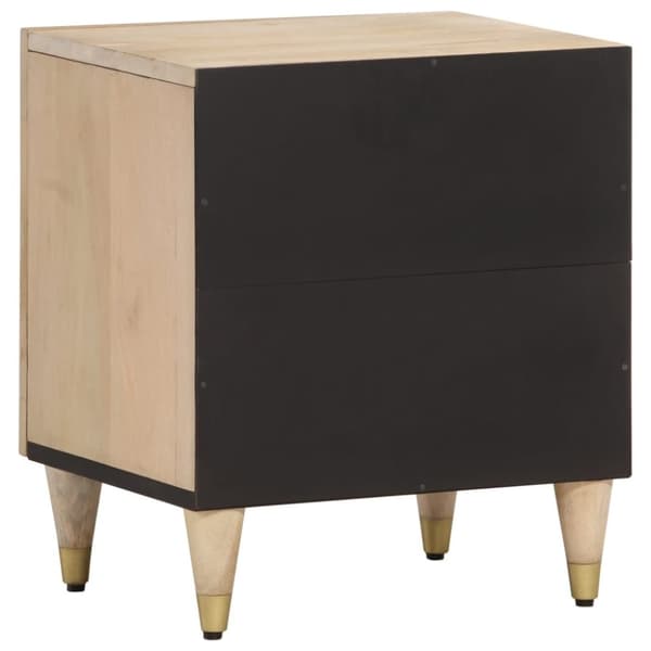 vidaXL Yöpöydät 2 kpl 40x33x46 cm täysi mangopuu