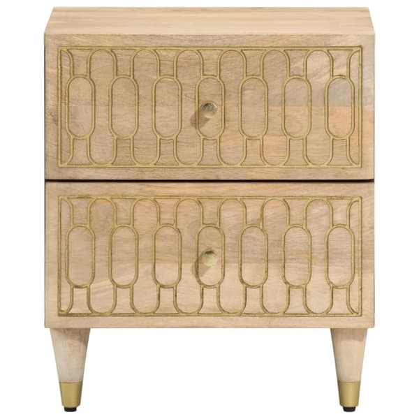 vidaXL Nattbord 40x33x46 cm heltre mango